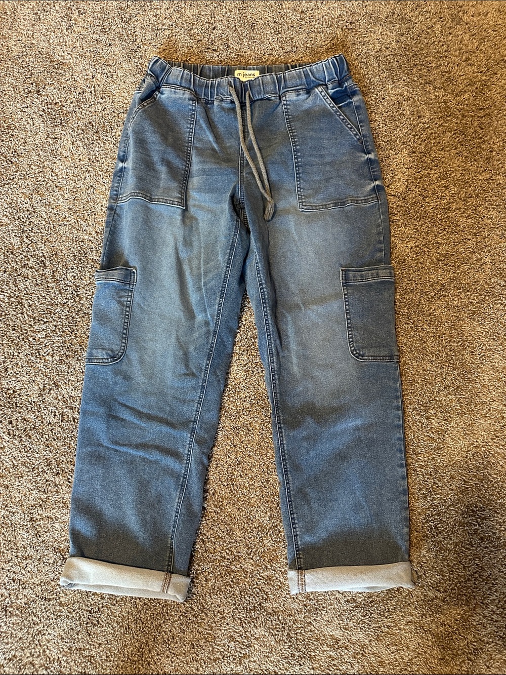 Maurices Indigo Cargo Jogger Pants